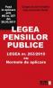 Legea pensiilor publice - Culegere de acte normative