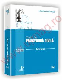 Codul de procedura civila - Ad Litteram - Actualizat 1 iulie 2008 - Mihaela Tabarca