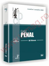 Codul penal - Ad Litteram. Actualizat 1 octombrie 2008 - 