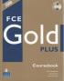 FCE Gold Plus Coursebook + CD - Jacky Newbrook , Judith Wilson , Richard Acklam
