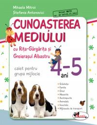 Educarea limbajului cu Rita Gargarita si Greierasul Albastru - (caiet) grupa mijlocie 4-5 ani - Stefania Antonovici
