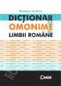 DICTIONAR DE OMONIME AL LIMBII ROMANE - Andrei, Nicolae