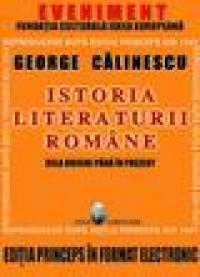 Istoria Literaturii Romane - prima editie in format electronic - CD - George Calinescu