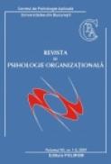 Revista de Psihologie Organizationala. Volumul VII, nr. 1-2, 2007 - Centrul de Psihologie Aplicata ? Universitatea Bucuresti