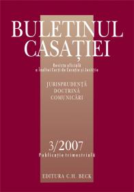 Buletinul Casatiei, Nr. 3/2007 - ***
