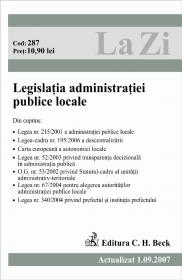 Legislatia Administratiei Publice Locale (actualizat La 01.09.2007). Cod 287 - ***