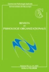 Revista de psihologie organizationala. Volumul VII, nr. 3-4/2007 - Mihaela Roco (redactor-sef)