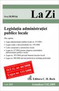 Legislatia administratiei publice locale (actualizat la 01.09.2009). Cod 363 - Editie coordonata de prof. univ. dr. Dana Tofan