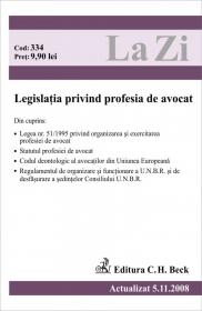 Legislatia privind profesia de avocat (actualizat la 05.11.2008). Cod 334 - Paul Stewart, Chriss Riddell